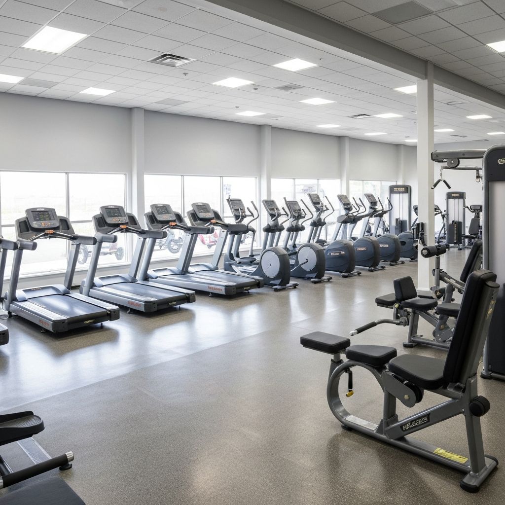 Gym Provisions equipment warehouse with refurbished fitness equipment